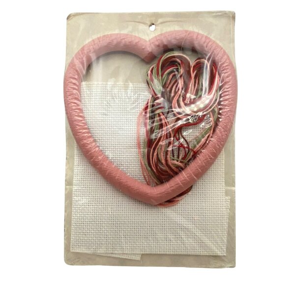 Good Shepherd Counted Cross Stitch Kit OOP Heart Frame Call Your Mother 5"x5.5" - Picture 6 of 6